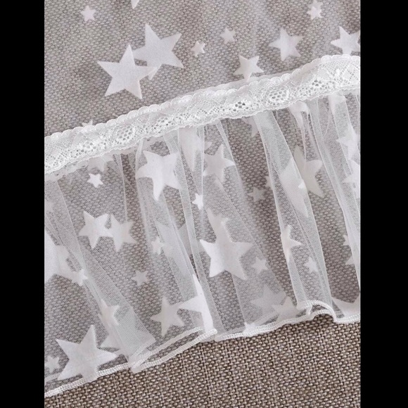 Star, Mesh, Lace & Satin, Lingerie Set - Picture 4 of 5